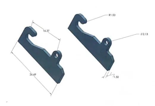 JRB 416 Quick Attachment (Blank Pair), photo 5